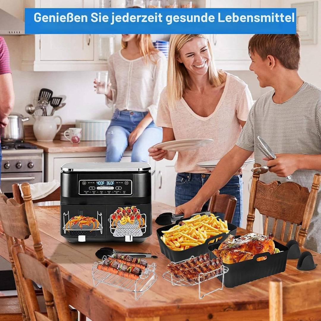 Heissluftfritteuse Zubehör, Airfryer Zubehör für Ninja Foodi Max Dual Zone Heissluftfritteuse AF300E