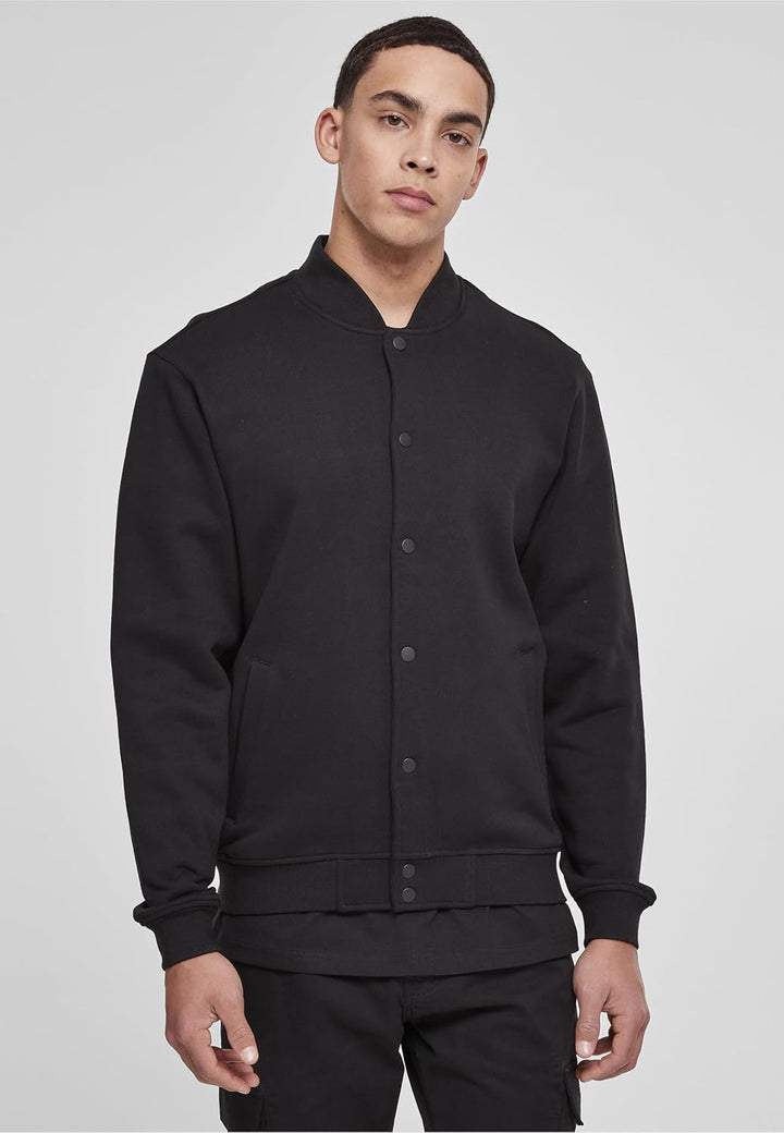 Urban Classics Herren Ultra Heavy Solid College Jacket M Schwarz, M Schwarz