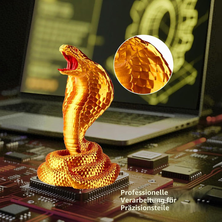 ERYONE Silk PLA Filament 1.75 mm, 3D-Drucker Filament PLA, 0,03 mm, 1 kg/Spule, Seide Golden Silk PL