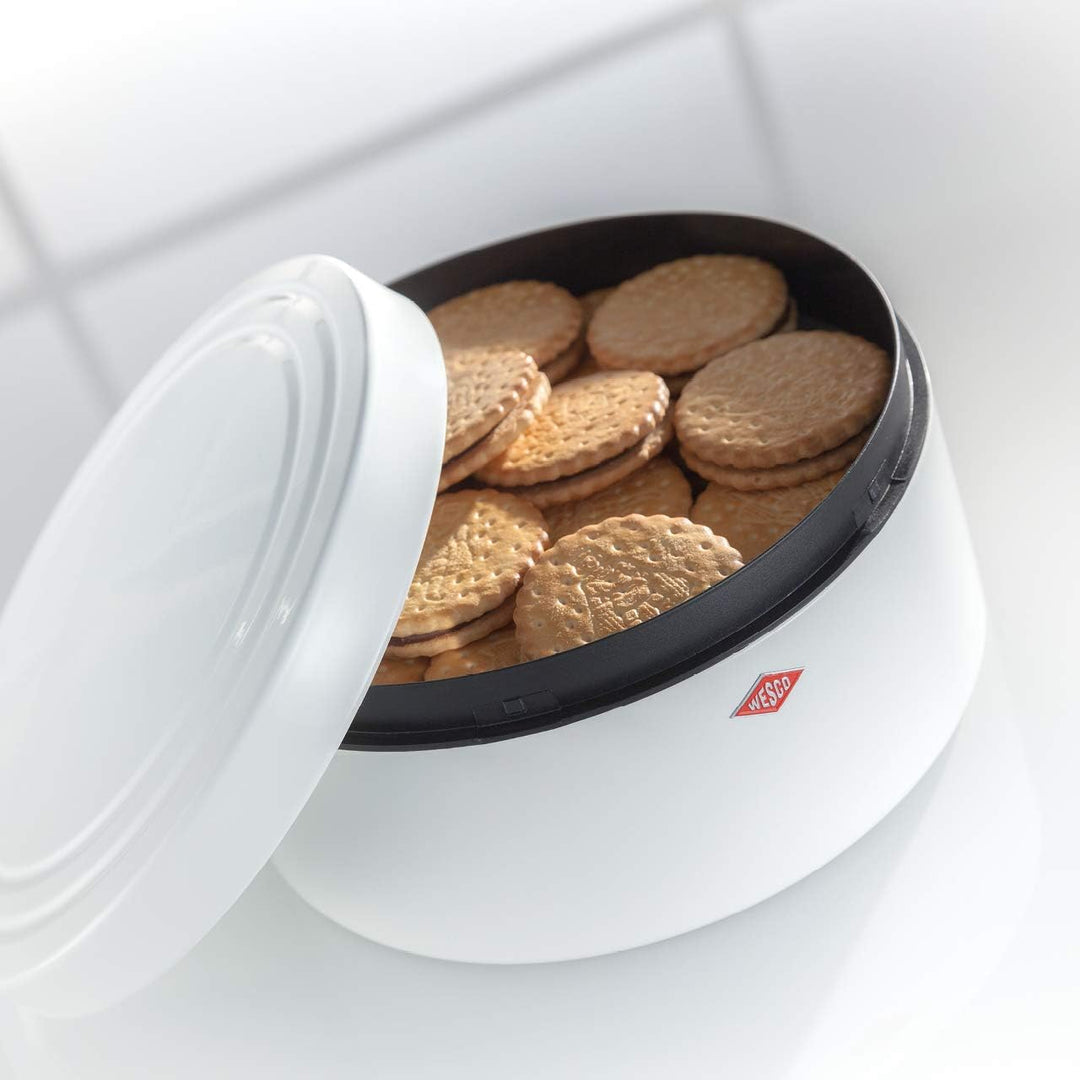 Wesco Classic Line Gebäckdose Stahlblech 24 x 24 x 12.5 cm Mandel, Mandel