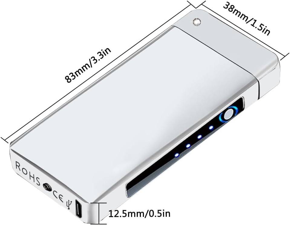 GADATOP Arc Plasma Flamme Feuerzeug USB wiederaufladbares, winddichtes elektrisches Feuerzeug für Ke