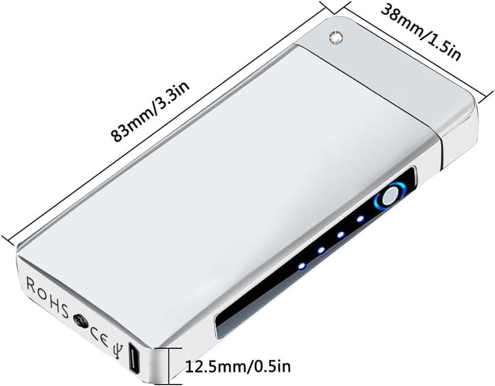 GADATOP Arc Plasma Flamme Feuerzeug USB wiederaufladbares, winddichtes elektrisches Feuerzeug für Ke