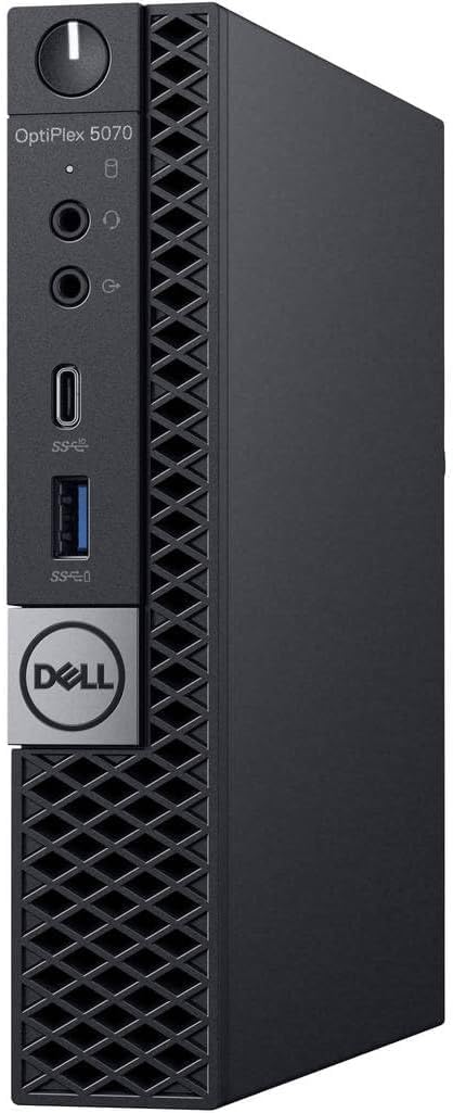 Dell Optiplex 5070 Mini Desktop Computer, Intel Core i5-8500, 8GB RAM, 256GB SSD, WiFi, Bluetooth, U