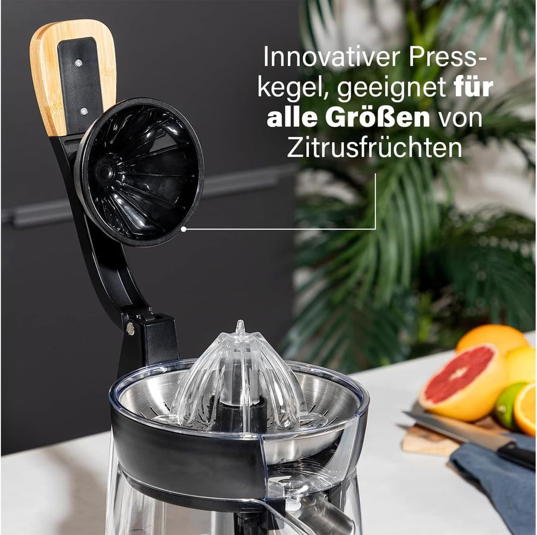 Princess Zitruspresse Pure – Presskegel für alle Zitrusfrüchte – mit Kanne – Anit-Tropf-System – Pre