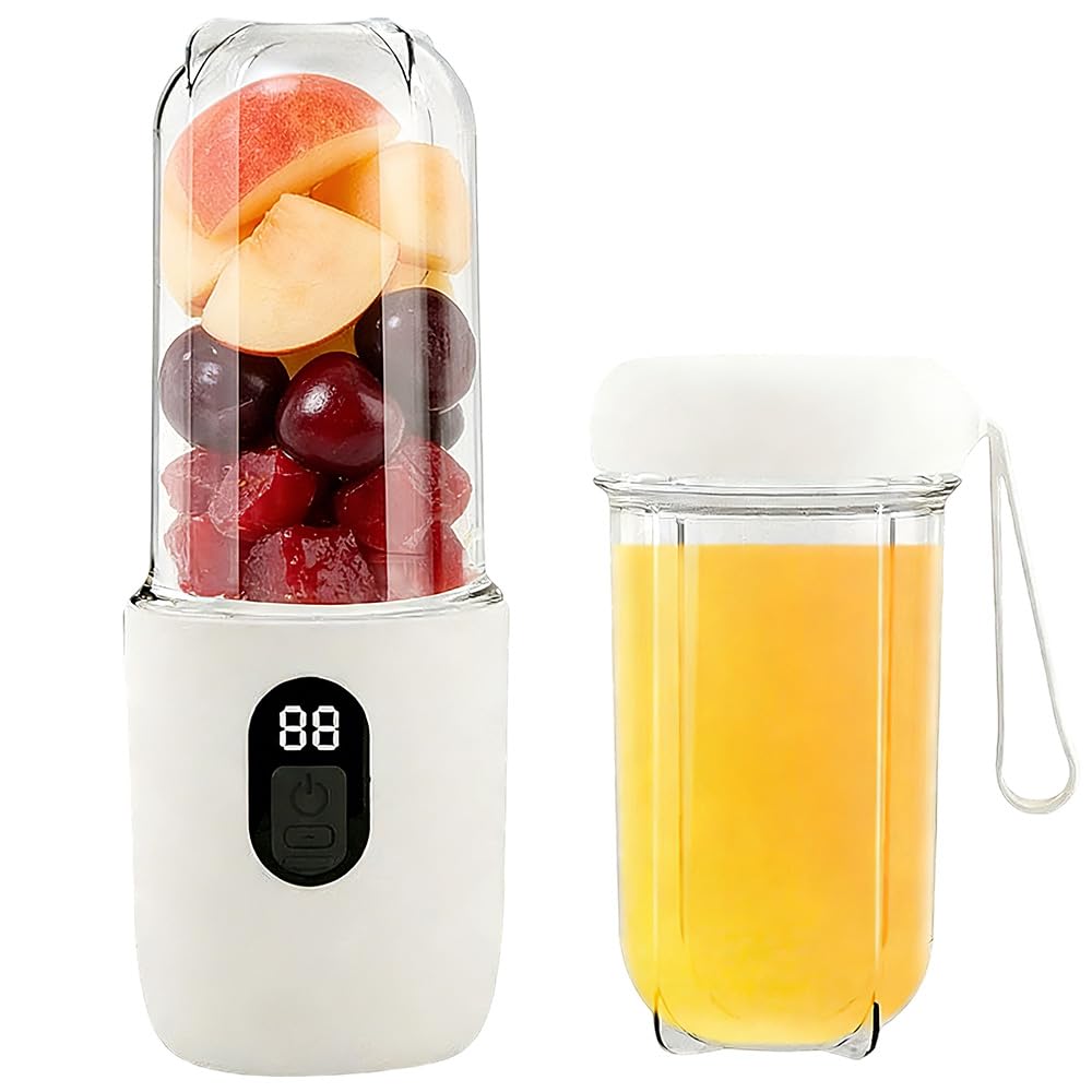 Foreverup Tragbarer Mixer, Smoothie Maker to Go für Smoothies und Shakes, Mini Standmixer Mit 16 Kli