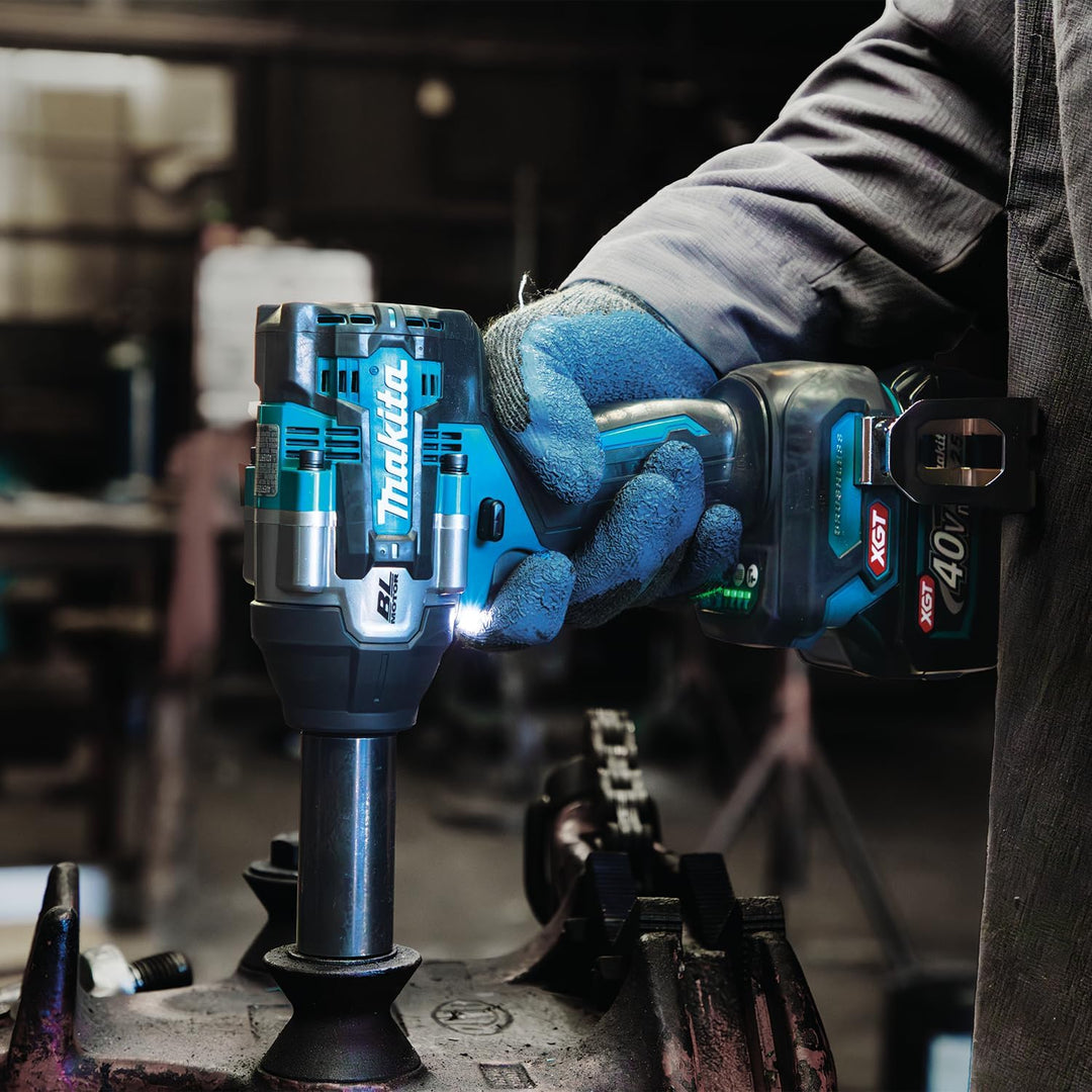 Makita TW007GM201 Akku-Schlagschrauber 40V max. / 4,0 Ah, 2 Akkus + Ladegerät im MAKPAC, Petrol mit