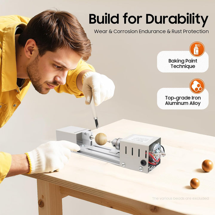 7Stufen Metalldrehmaschine,Mini Drehmaschine Drehbank Tischdrehbank Diy Holzbearbeitung Drechselbank