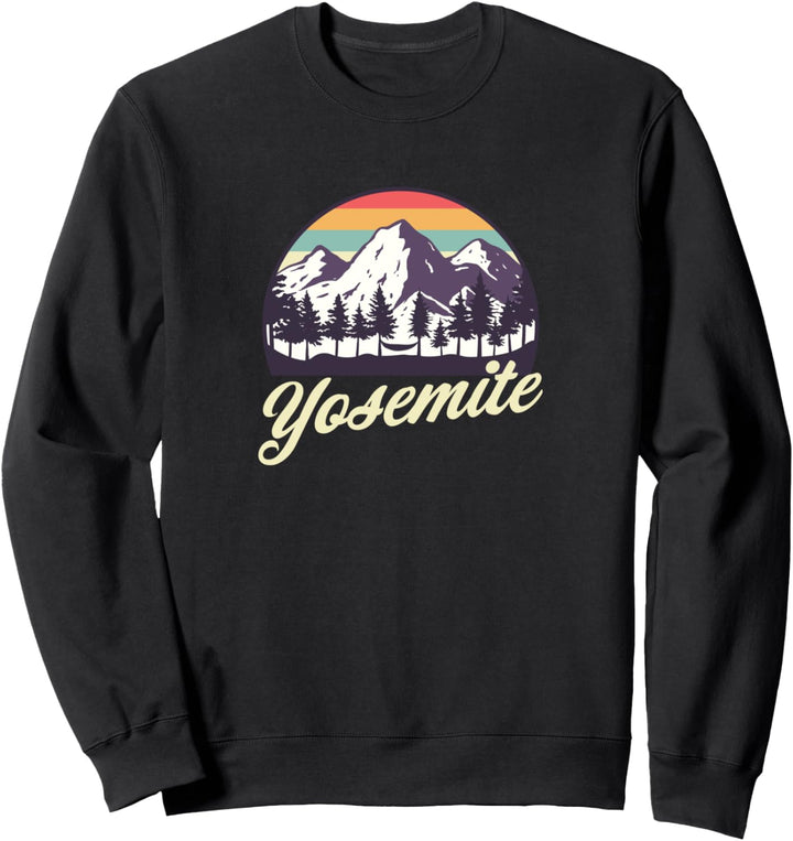 Retro Yosemite National Park Mountains Vintage Sweatshirt