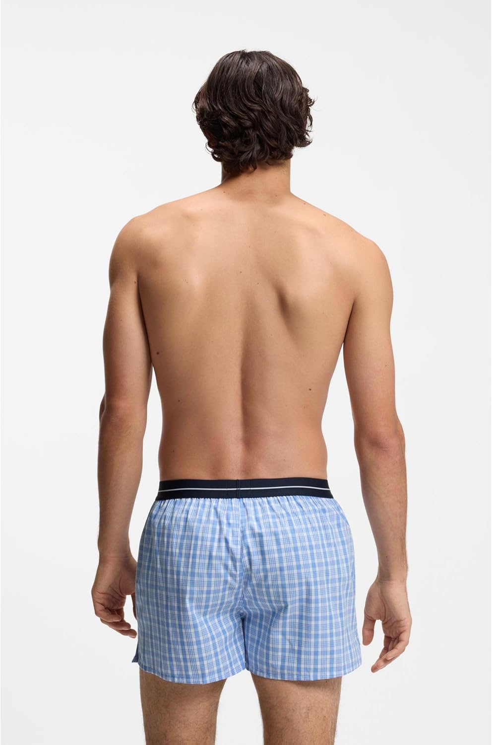 BOSS Herren Boxershorts, 2er Pack S New - Open Blue471, S New - Open Blue471
