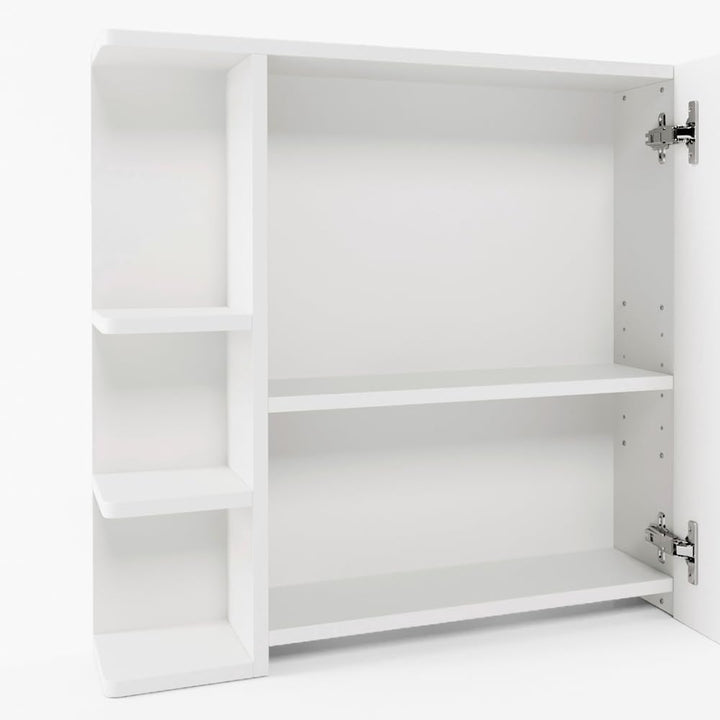 Vicco Bad Spiegelschrank Fynn, Weiss, 80 x 64 cm Weiss 80x64x21 cm, Weiss 80x64x21 cm