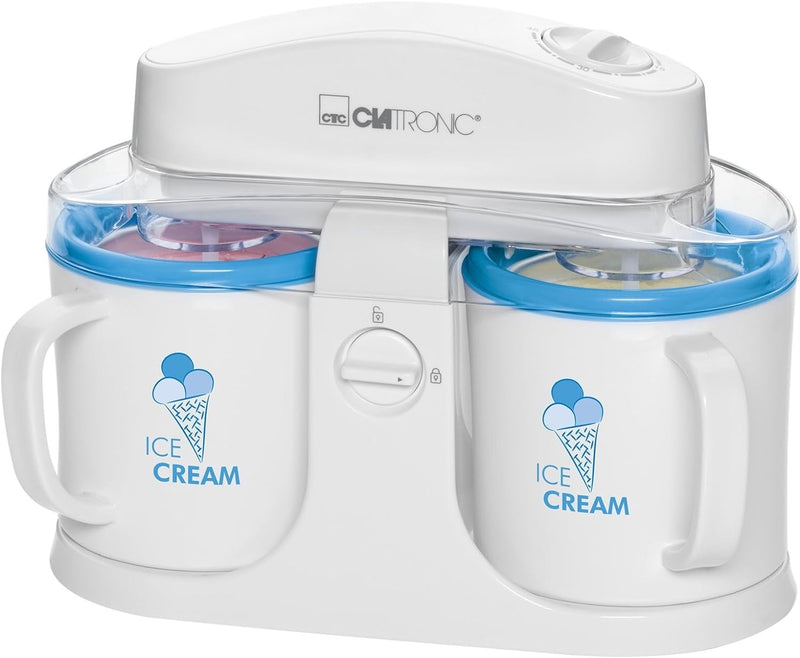 Clatronic Eismaschine/Softeismaschine/Speiseeismaschine ICM 3650 für Eiscreme/Sorbet/Frozen Yoghurt/