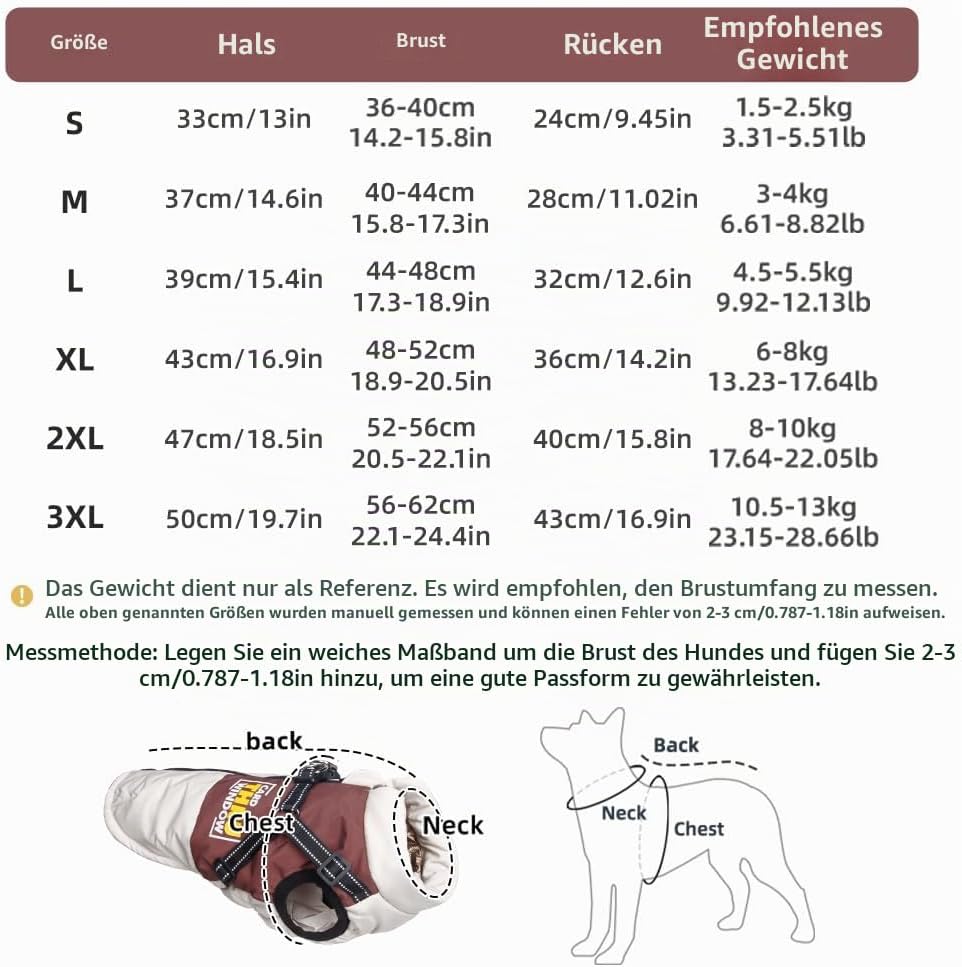 Hundemantel Winter Hundejacke Haustier Skifahren Kostüm Wasserdicht &amp; Winddicht,Ärmellose Baumwolle