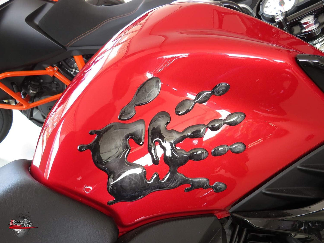 BIKE-label Tankpad Seitentank Motorrad Aufkleber Schwarze Hände Abdruck 800111