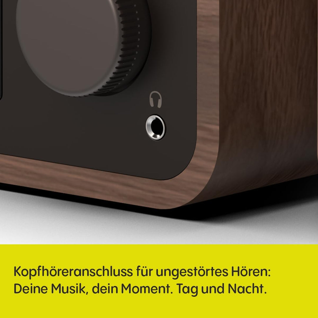 Pure Classic Stereo Mini Mikro HiFi Anlage mit CD-Player DAB+ Radio Bluetooth 5.3 USB AUX Kopfhörera