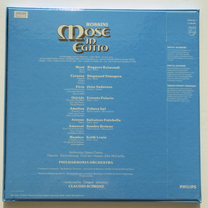 6769 081 Rossini Mose in Egitto PO Scimone box, Vinyl