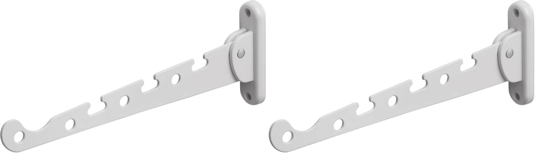 Metafranc Kleiderlüfter weiss - 290 x 30 mm - 20 kg Tragkraft - Stabiles Material - Platzsparende Kl