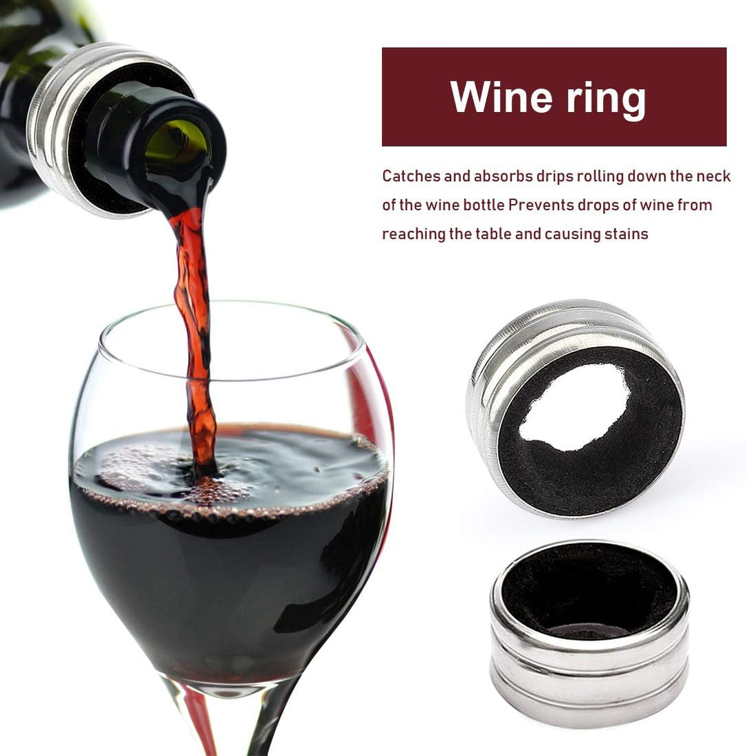 ZBPASL Korkenzieher Set in Holzkiste Geschenk,Luxus Weinöffner,Wein Sommelier Sets mit Flaschenöffne