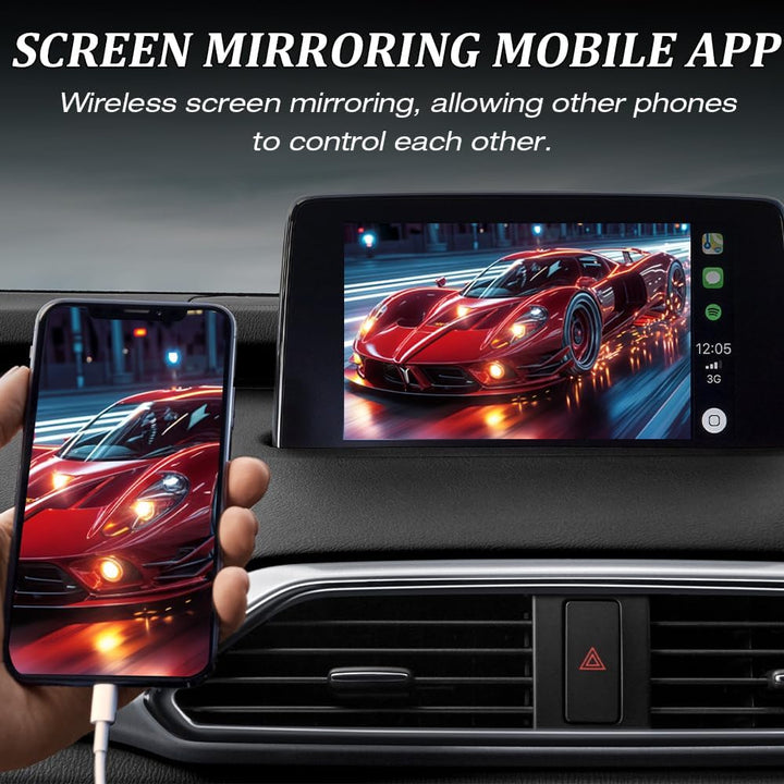Weciau Carplay Wireless Adapter, 3-in-1 Wireless CarPlay Adapter, Upgrade Android Auto Wireless Adap