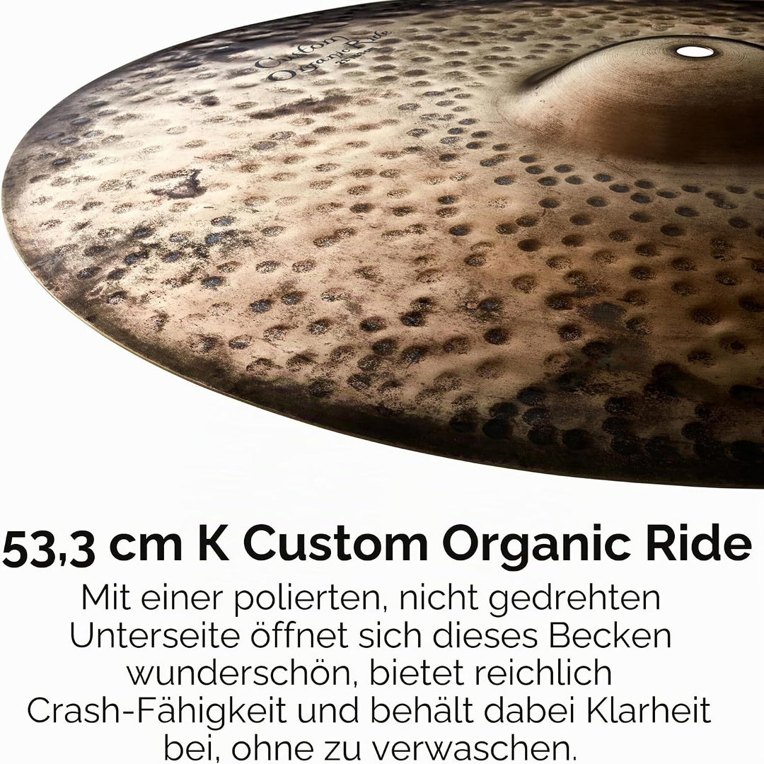 Zildjian K Custom Series - 21" Organic Ride Cymbal 21 Zoll Organic Ride, 21 Zoll Organic Ride
