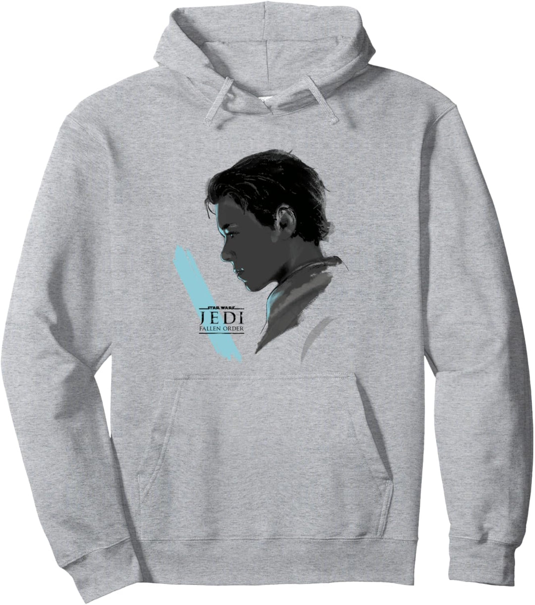 Star Wars Jedi: Fallen Order Cal Blue Saber Profile Pullover Hoodie