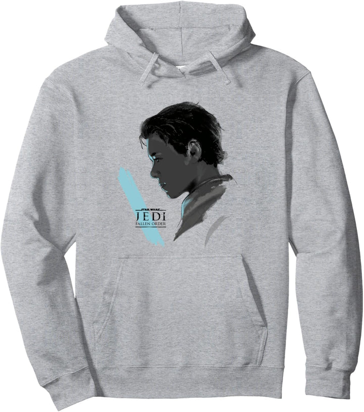 Star Wars Jedi: Fallen Order Cal Blue Saber Profile Pullover Hoodie