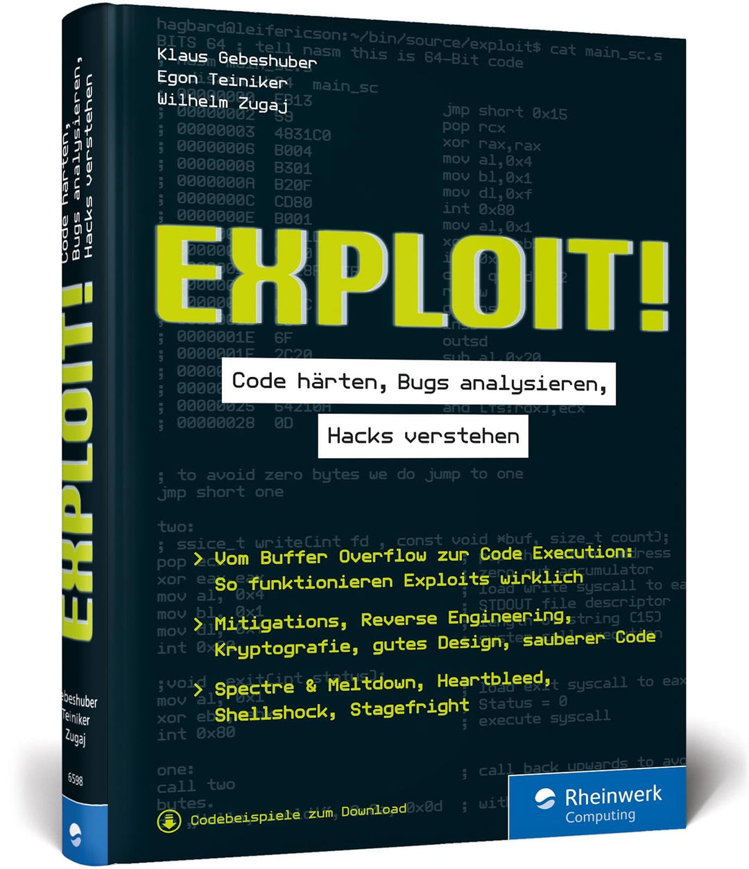 Exploit!: Code härten, Bugs analysieren, Hacking verstehen. Das Handbuch für sichere Softwareentwick