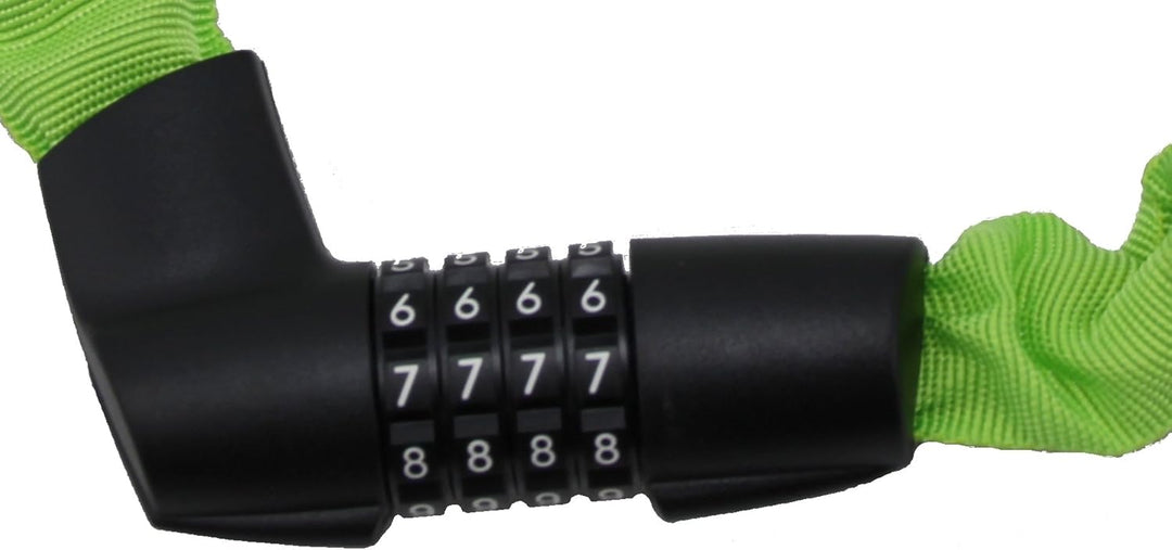 ABUS Fahrradschloss Tresor 1385/85 Zubehör Blau Bundle mit Kettenschloss 75 cm Grün, Blau Bundle mit