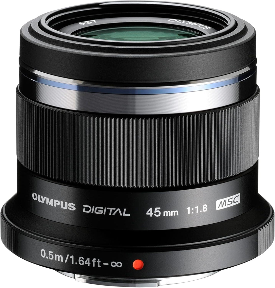 Olympus M.Zuiko Digital 45mm F1.8 Objektiv, lichtstarke Festbrennweite, geeignet für alle MFT-Kamera
