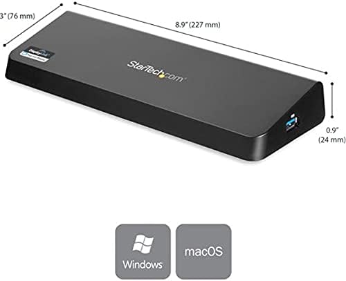 StarTech.com USB 3.0 Dockingstation für zwei Monitore mit HDMI & 4K DisplayPort - USB 3.0 auf 4x USB