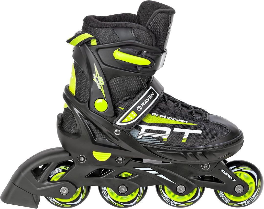 Inline Skates Inliner Raven Profession Black/Lime 38-42(25cm-27,5cm), Black/Lime 38-42(25cm-27,5cm)