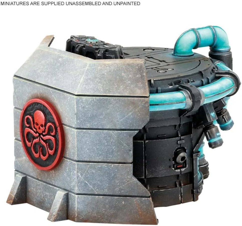 Atomic Mass Games Zubehör CP178EN Marvel Crisis Protocol: Hydra Power Station Terrain Pack-EN, Mehrf