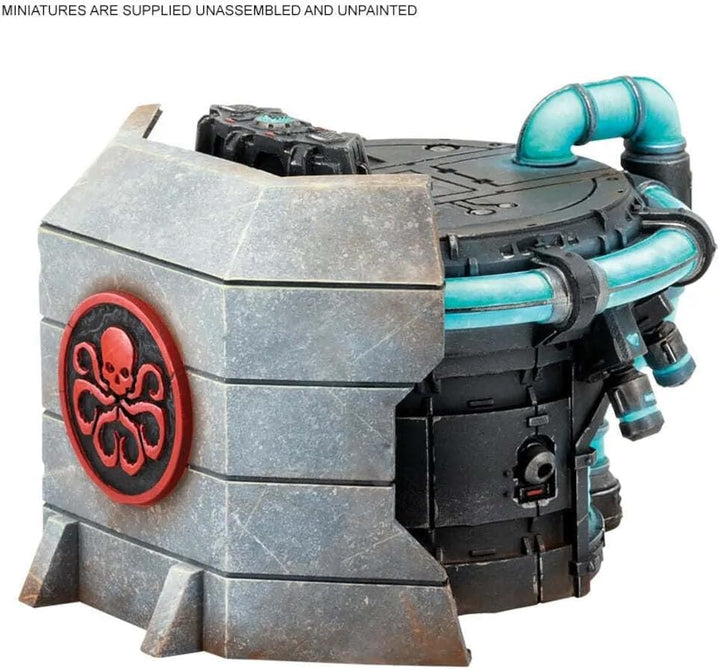 Atomic Mass Games Zubehör CP178EN Marvel Crisis Protocol: Hydra Power Station Terrain Pack-EN, Mehrf