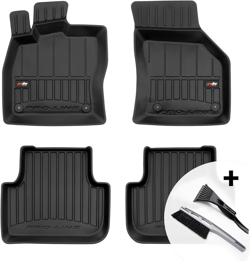 moto-MOLTICO 3D Gummimatten Auto Fussmatten Gummi Automatten 4-teilig Set - passend für VW Golf Spor