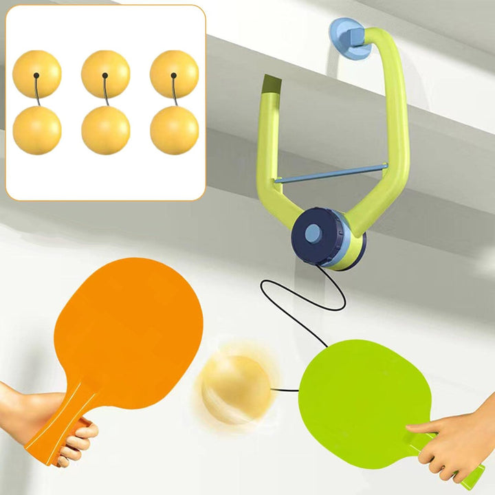 Harilla Kinder-Tischtennis-Trainingsgerät zum Aufhängen für den Innenbereich, PingPong-Trainer, Elte