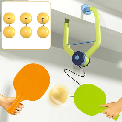 Harilla Kinder-Tischtennis-Trainingsgerät zum Aufhängen für den Innenbereich, PingPong-Trainer, Elte