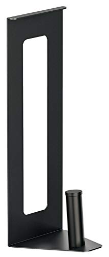 Gedotec Universal-Rollenhalter schwarz matt für Küchenreling-Set und Relingleiste Küche, 1 Set Küche