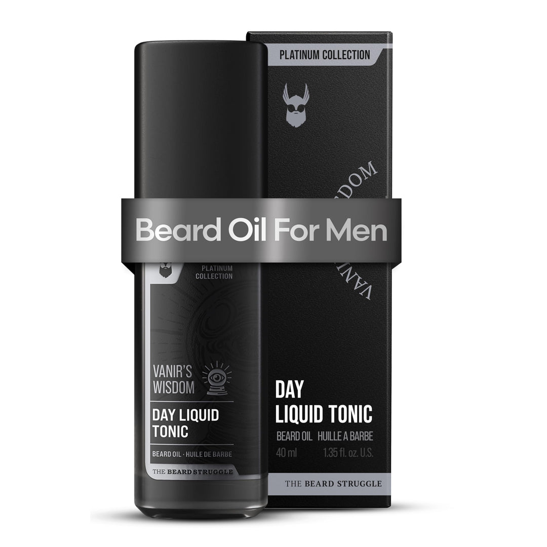 The Beard Struggle Day Liquid Tonic Bartöl für Männer – Platinum Collection (Vanir's Wisdom) – Bartp