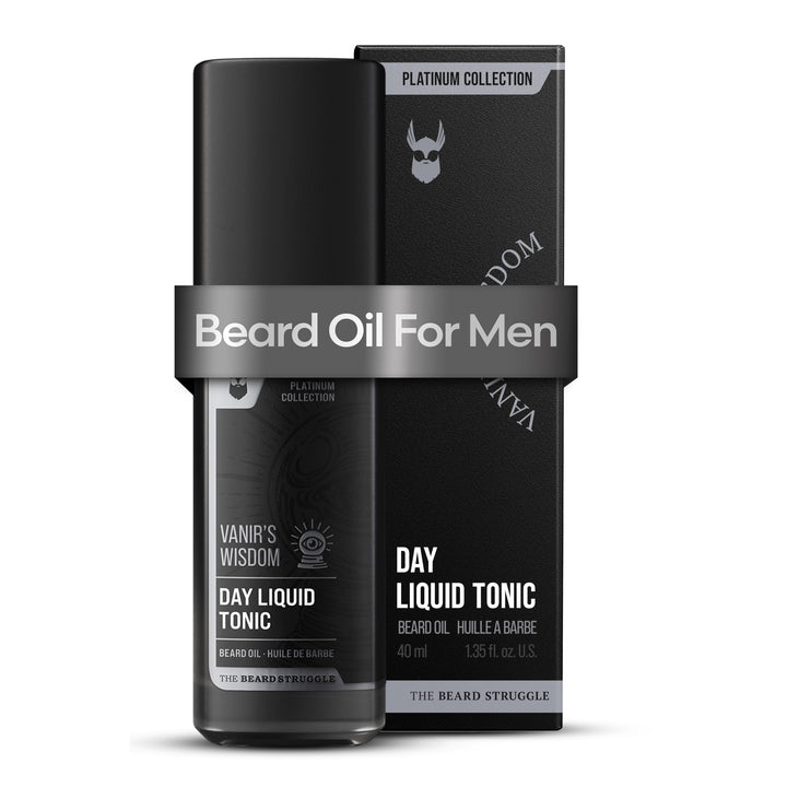 The Beard Struggle Day Liquid Tonic Bartöl für Männer – Platinum Collection (Vanir's Wisdom) – Bartp
