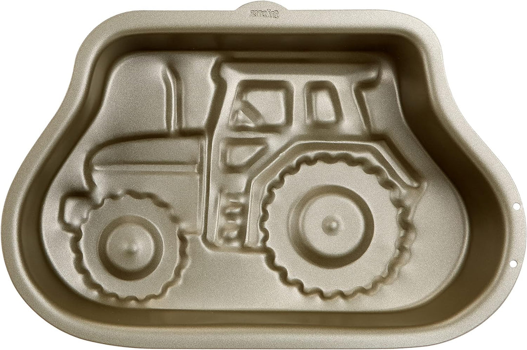 Städter 571044 Backform Schorsch der Traktor Antihaft, 30 cm 29, 5 x 18 x 6 cm Grau, 29, 5 x 18 x 6