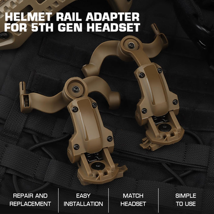 Schneller Helm ARC Schienenadapter Taktische Abholung Headset Aufhängung Kopfhörer Halterung Multi-W