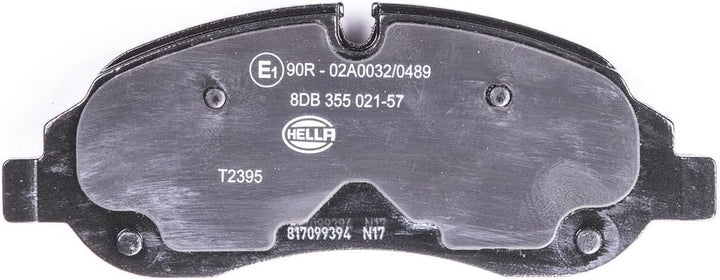 HELLA PAGID 8DB 355 021-571 Bremsbelagsatz - T2395 - Dicke/Stärke: 17mm - Bremssystem: Bosch - inkl.