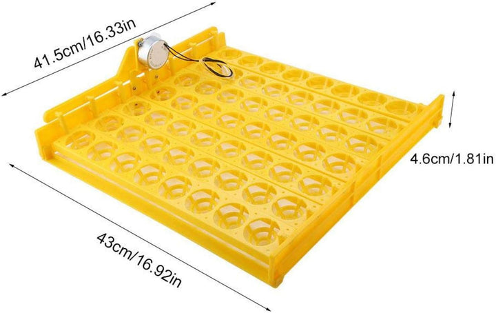 Zerodis Eggs Incubator Turning Tray Tool, 56 Eier Automatische Wachtelwender Tray zum Schlüpfen Huhn