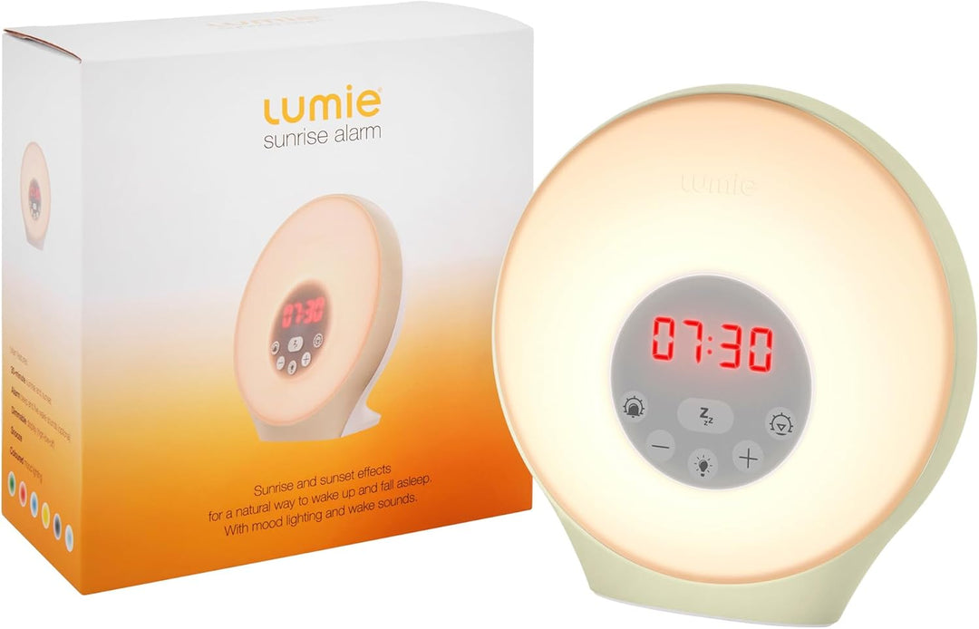 Lumie Sunrise Alarm - Sonnenaufgangs- und Sonnenuntergangseffekt, Wecker, Klänge und Stimmungslicht