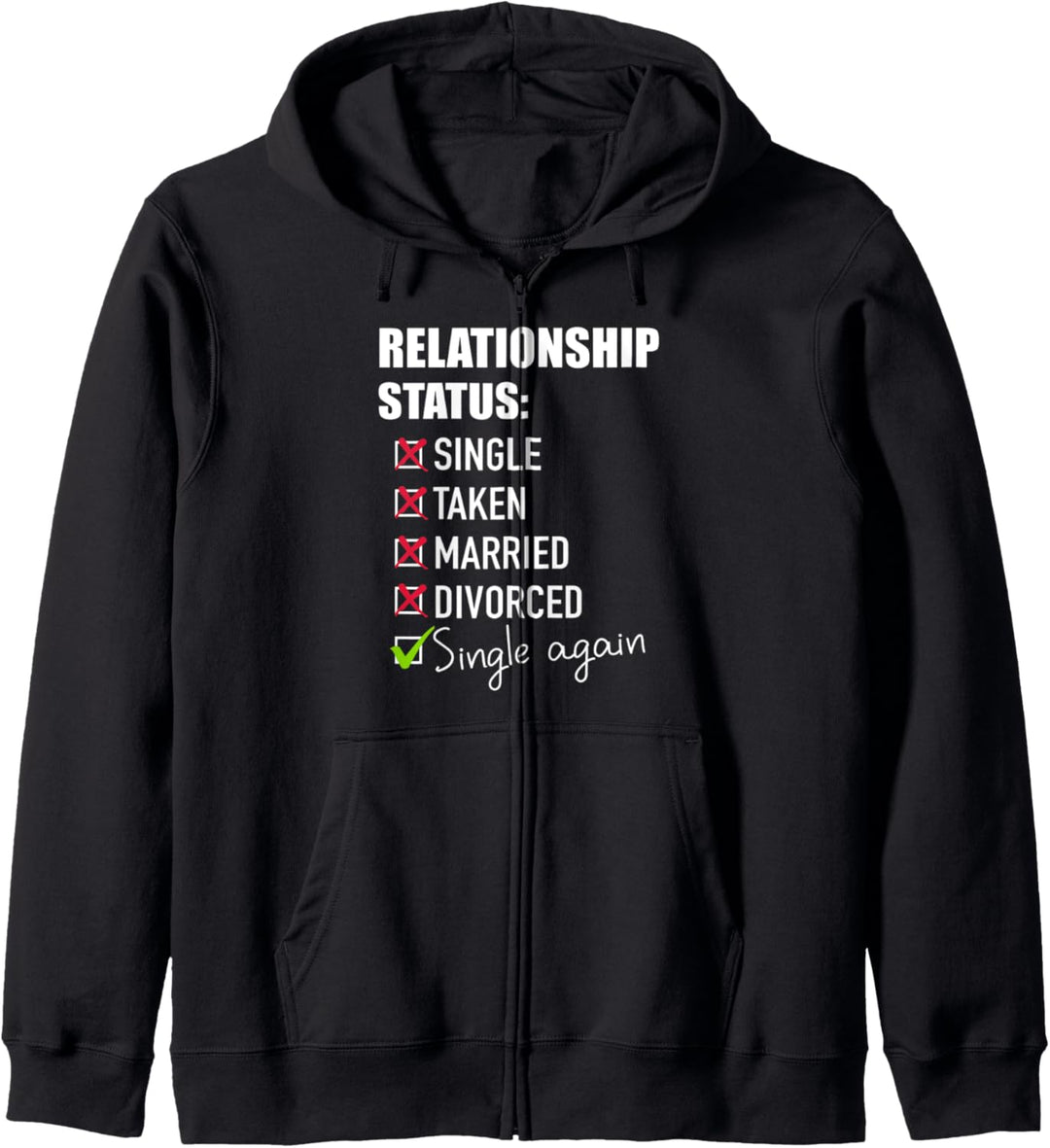 Scheidung Checkliste Single Kapuzenjacke