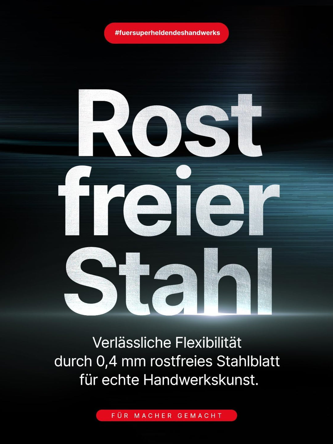 "Flächenspachtel Al" Aluminium Spachtel 200mm mit abgerundeten Ecken | Ideal für Heimwerker & Burgen