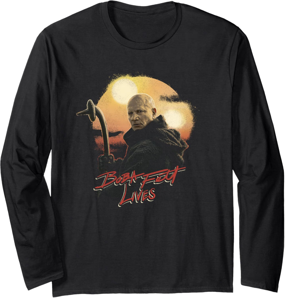 Star Wars: The Mandalorian Boba Fett Lives R14 Langarmshirt