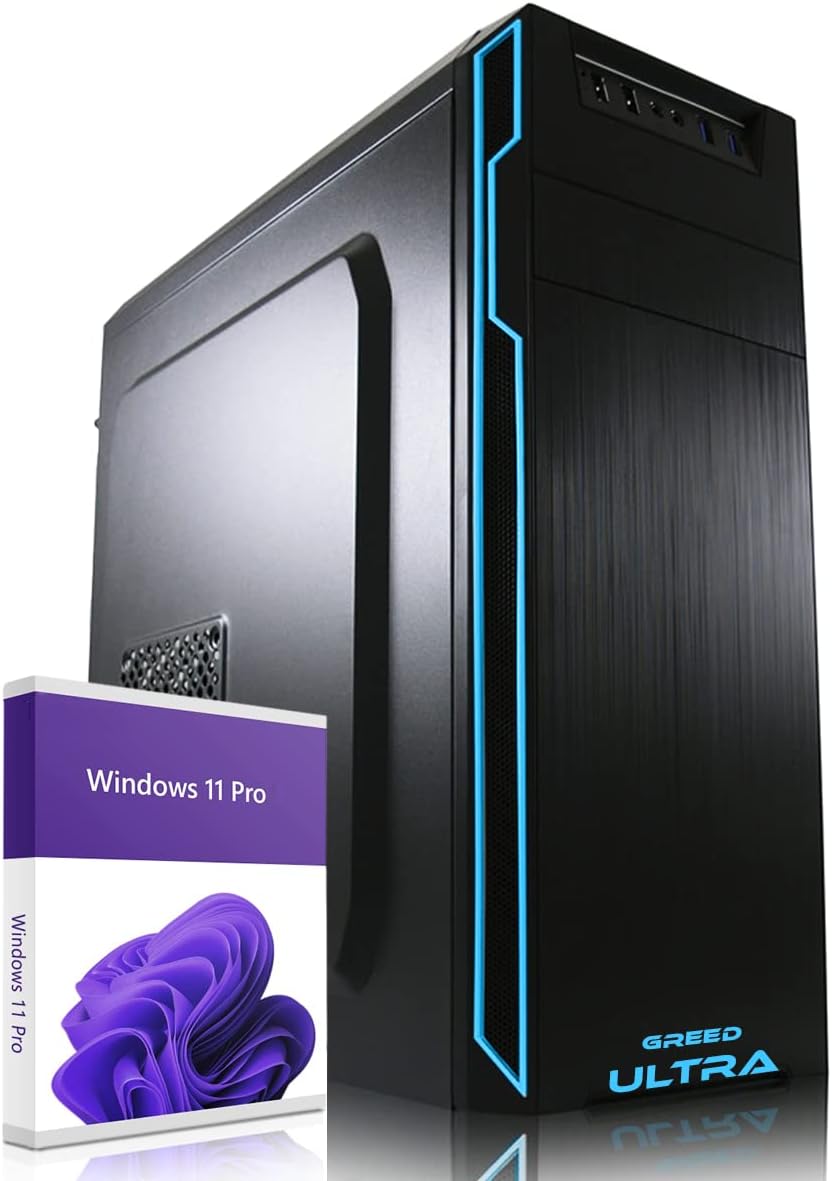 GREED® Ultra PC mit Intel Core i7 4790 - Schneller Rechner + Computer für Büro & Home Office mit 4,0