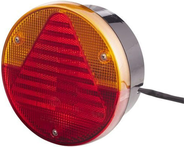 HELLA - Heckleuchte - Glühlampe - 12V - Anbau/geschraubt - Lichtscheibenfarbe: rot/gelb - Kabel: 800