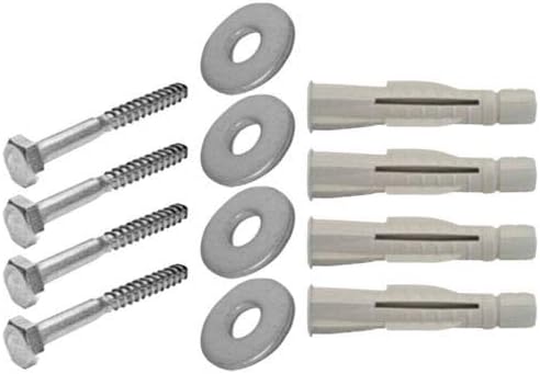 Mastfuss Standfuss 1m Mast Mastfuss + 4 Schrauben Dübel U Scheibe Set Stahl verzinkt Balkonbodenhalt