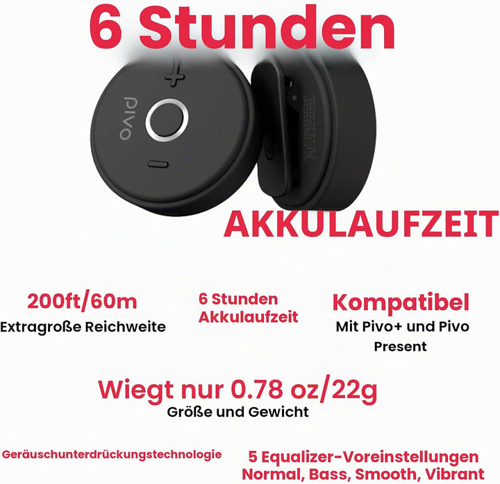 Pivo Bluetooth-Mikrofon – professionelles, ultrafunktionales und kompaktes Bluetooth-Ansteckmikrofon